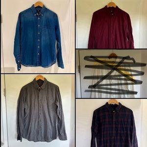 4x Uniqlo Shirt Bundle Size M